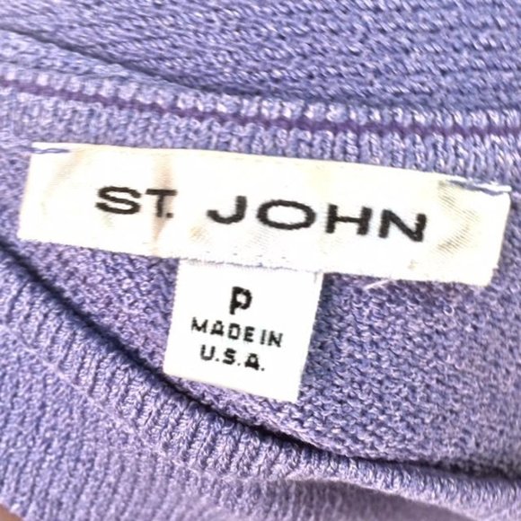 St. John Santana Knit Lavender Tank Camisole Top - Picture 6 of 7